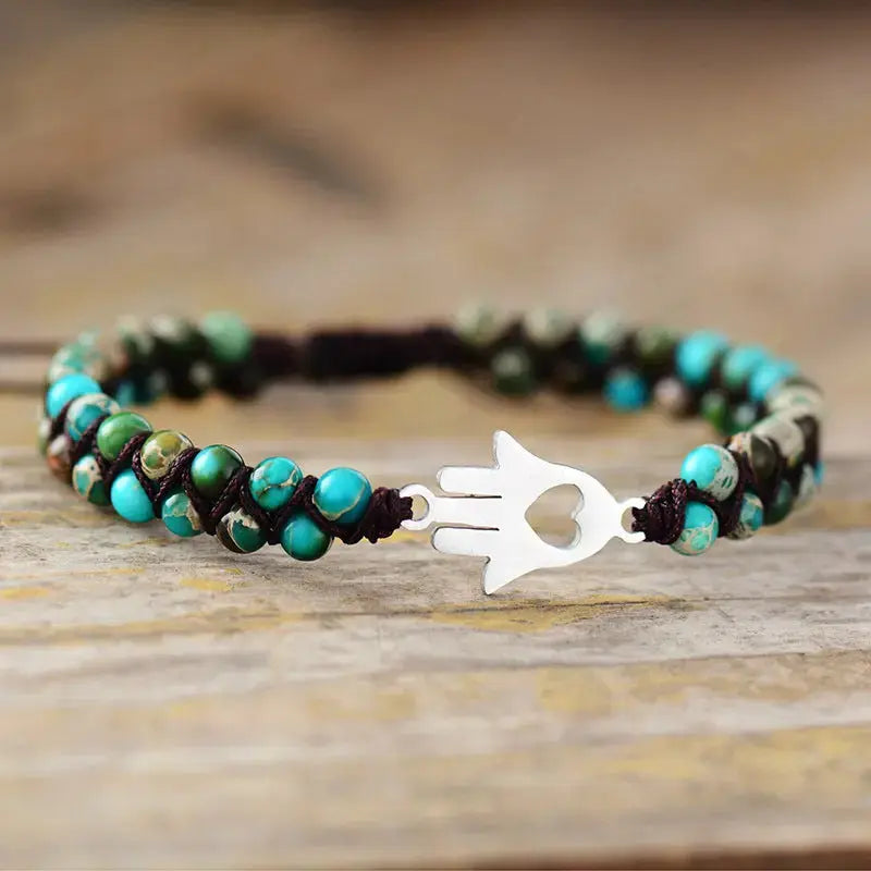Lovcia Turquoise Beaded Bracelet-Bracelets-Pastel Blue-One Size-Pastel Blue