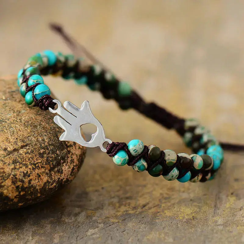 Lovcia Turquoise Beaded Bracelet-Bracelets-Turquoise-One Size-Turquoise