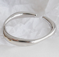 Lovcia Twisted Wave 925 Sterling Silver Adjustable Ring-Rings-Jf246-2 Silver-