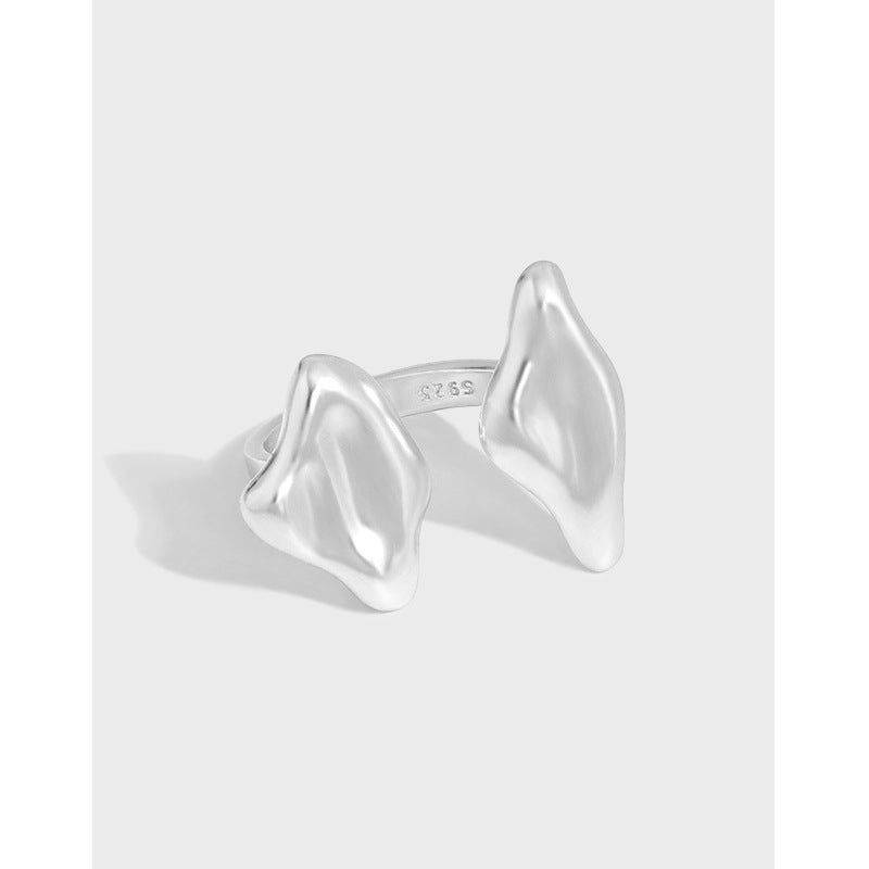 Lovcia Two Ears Adjustable Ring 925 Sterling Silver-Rings-Yellow Gold-Yellow Gold