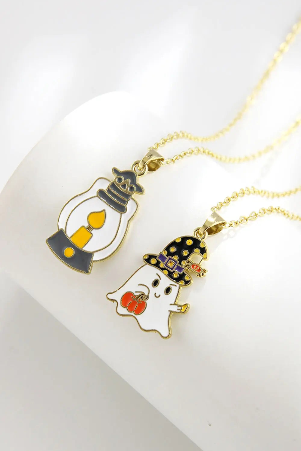 Lovcia Two-Piece Halloween Theme Necklace Set-Necklaces-Style A-One Size-Style A