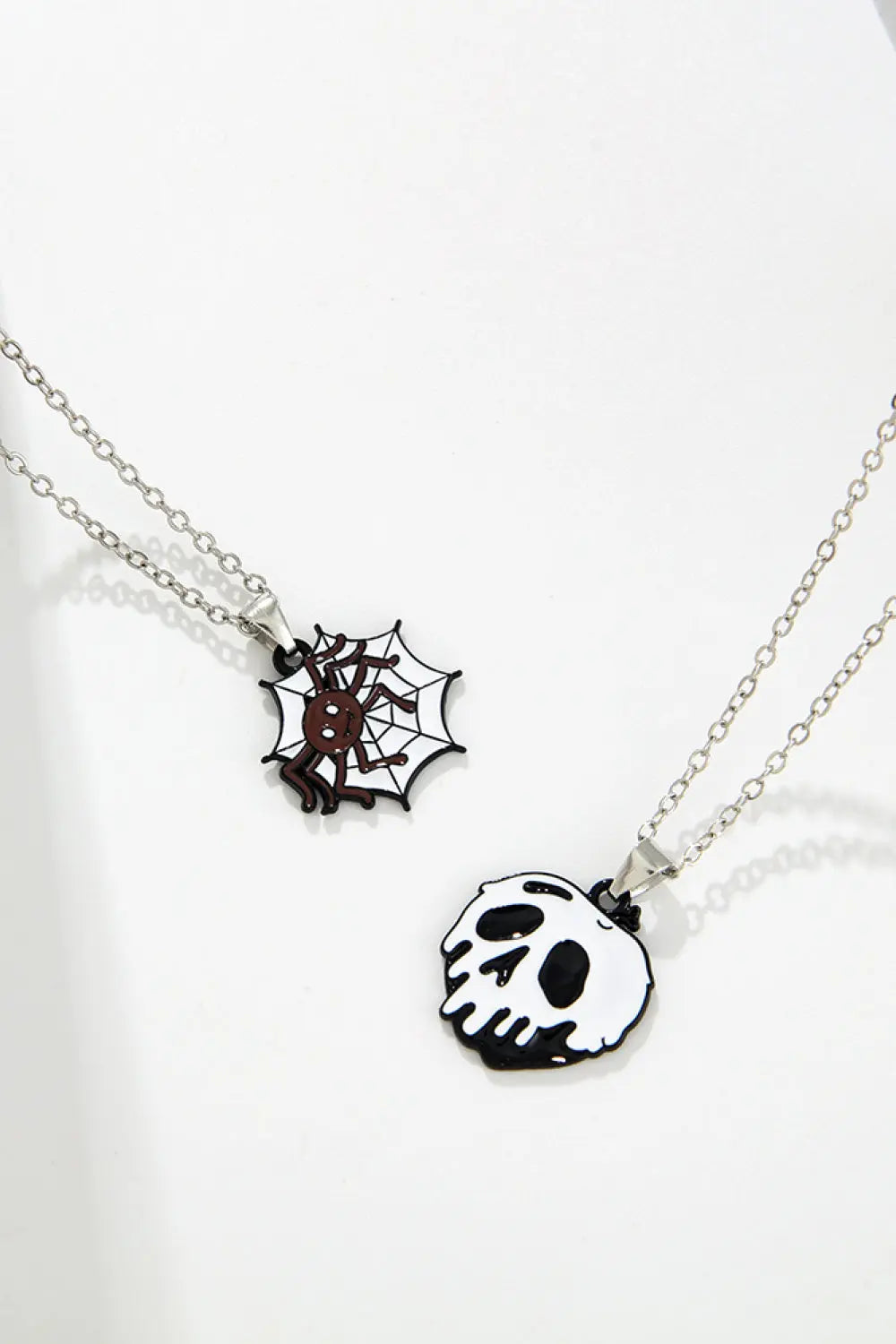 Lovcia Two-Piece Halloween Theme Necklace Set-Necklaces-Style A-One Size-Style A