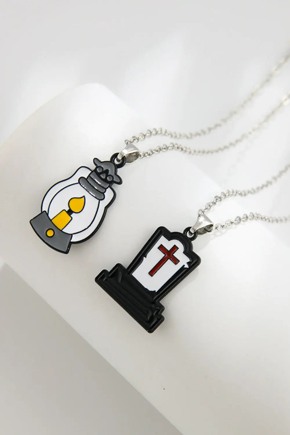 Lovcia Two-Piece Halloween Theme Necklace Set-Necklaces-Style A-One Size-Style A