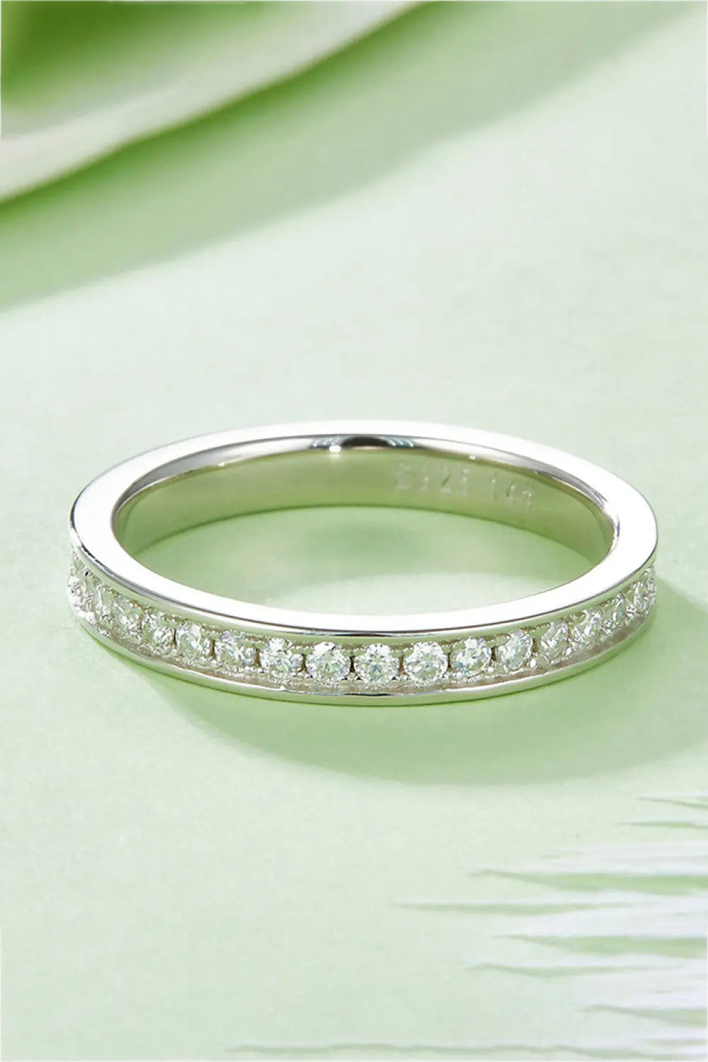 Lovcia Unexplained Words Moissanite Ring-Rings-Silver-4.5-Silver