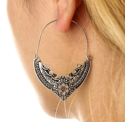 Lovcia Unique Vintage-Inspired Designs Bohemian Hoop Earrings Collection for Women-Earrings-E-E