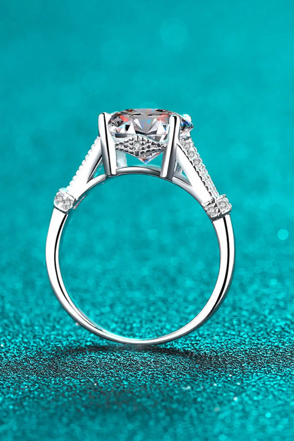 Lovcia Unpredictable Day 3 Carat Moissanite Ring-Rings-Silver-5-Silver