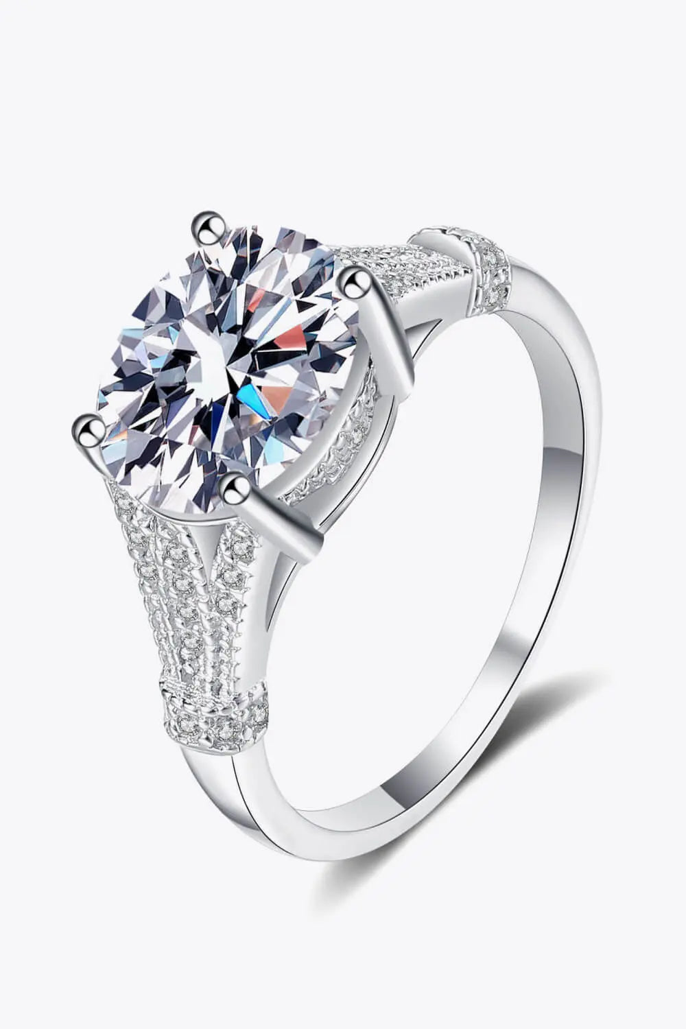 Lovcia Unpredictable Day 3 Carat Moissanite Ring-Rings-Silver-5-Silver
