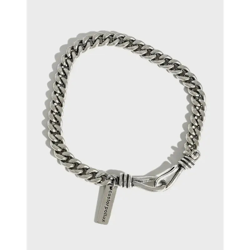 Lovcia Vinatge Hollow Chain Fashion 925 Sterling Silver Bracelet