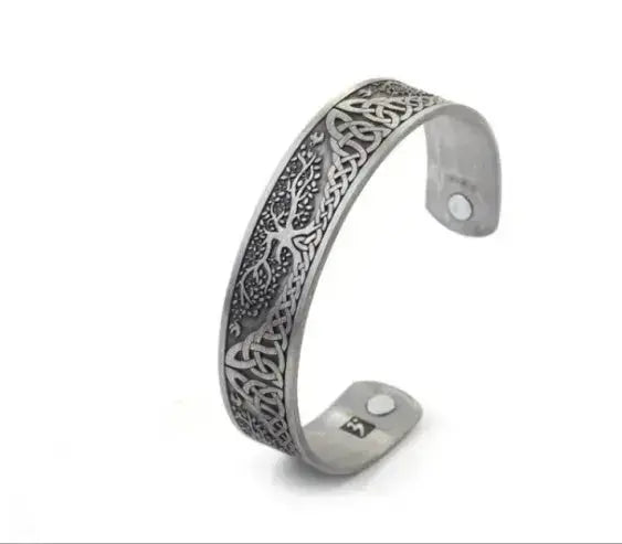 Lovcia Vintage Copper Cuff Bracelet for Men and Women with Celtic Knot & Tree of Life Bracelet Design-Bracelets-Ancient Red Copper-Ancient Red Copper