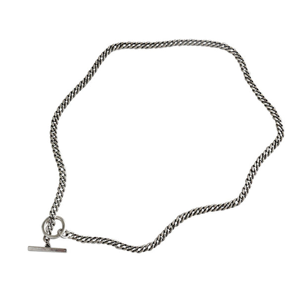 Lovcia Vintage Geometry Mens 925 Silver Necklace 415mm-Necklaces-Vintage-