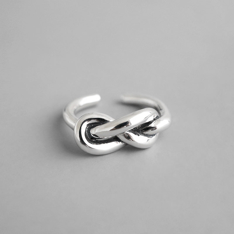 Lovcia Vintage Knot 925 Sterling Silver Adjustable Ring-Rings-Vintage-Vintage