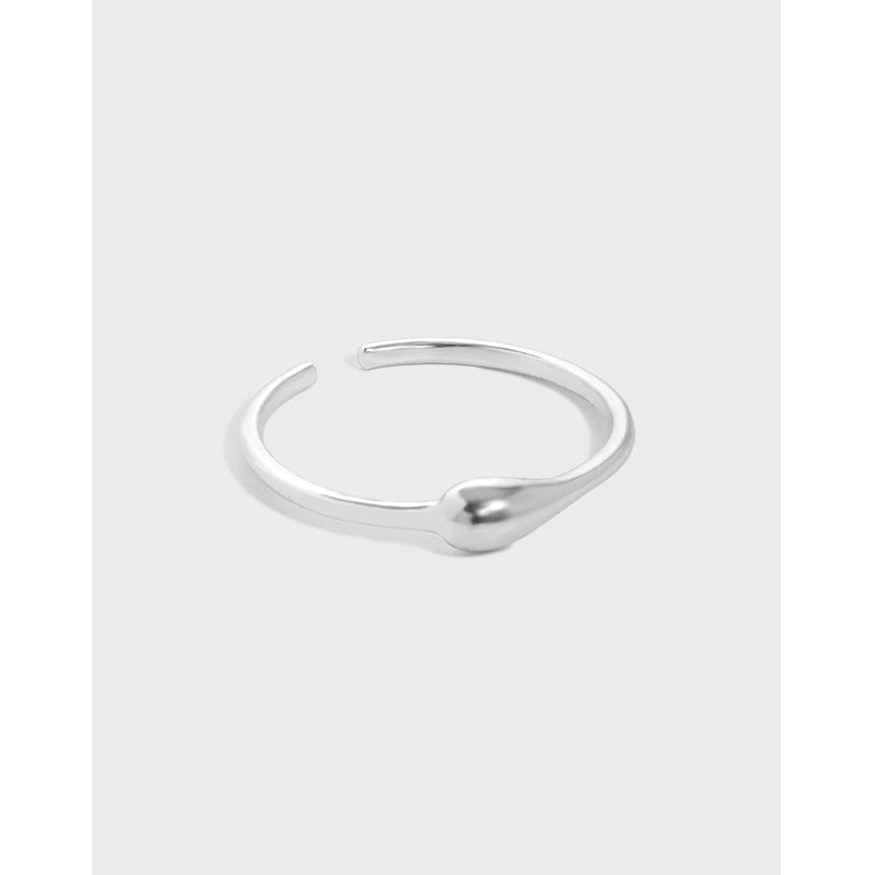 Lovcia Waterdrop Adjustable Ring 925 Sterling Silver Gold-Rings-Yellow Gold-Yellow Gold