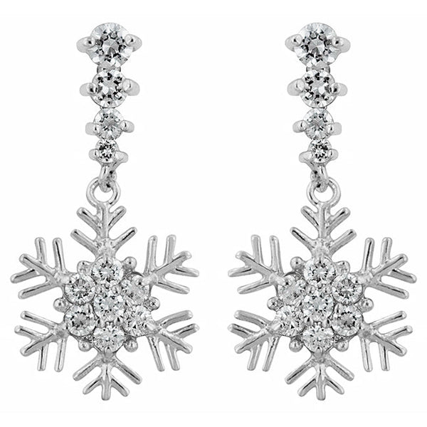 LOVCIA Winter Wonderland Snowflake Earrings