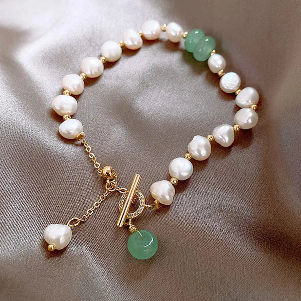 Lovcia Women Irregular Freshwater Pearl Adjustable Bracelet-Bracelets-Irregular pearl-Irregular pearl