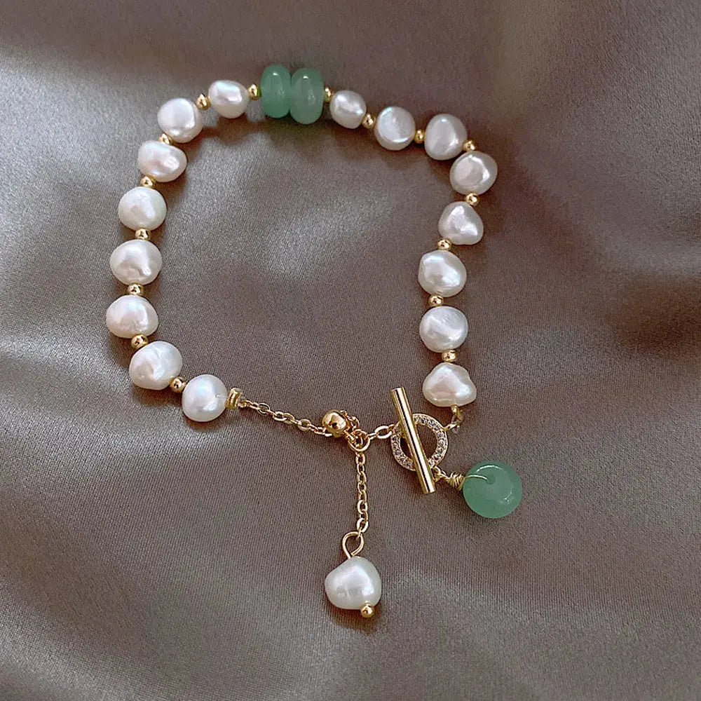 Lovcia Women Irregular Freshwater Pearl Adjustable Bracelet-Bracelets-Irregular pearl-Irregular pearl
