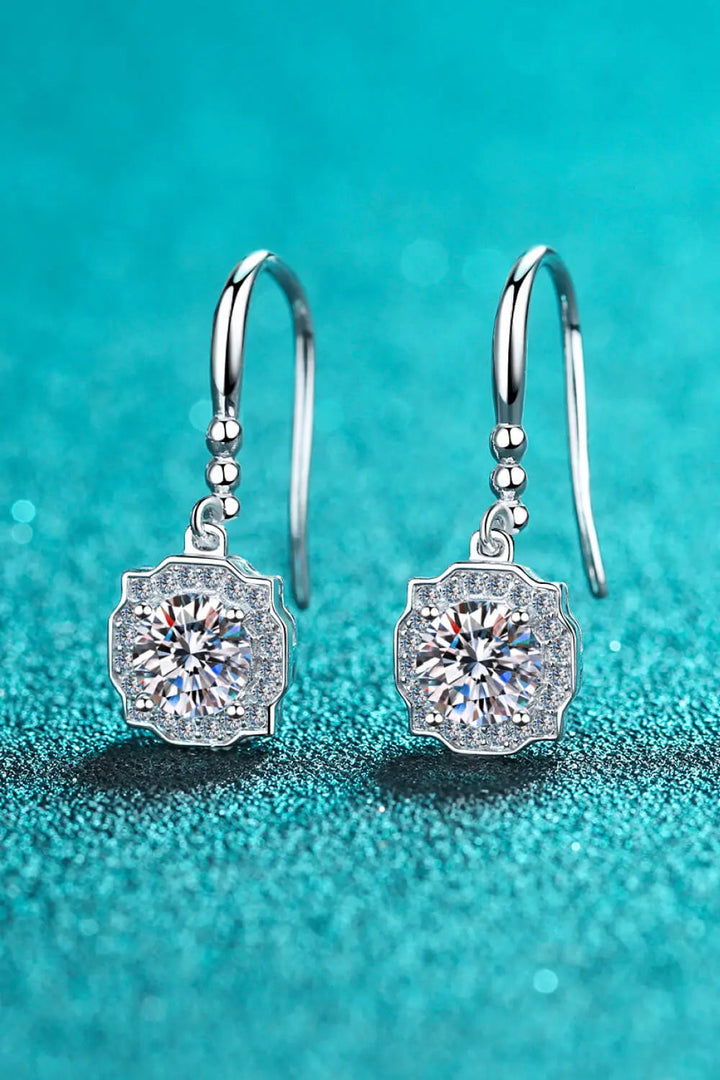 925 Sterling Silver Moissanite Hook Earrings LOVCIA