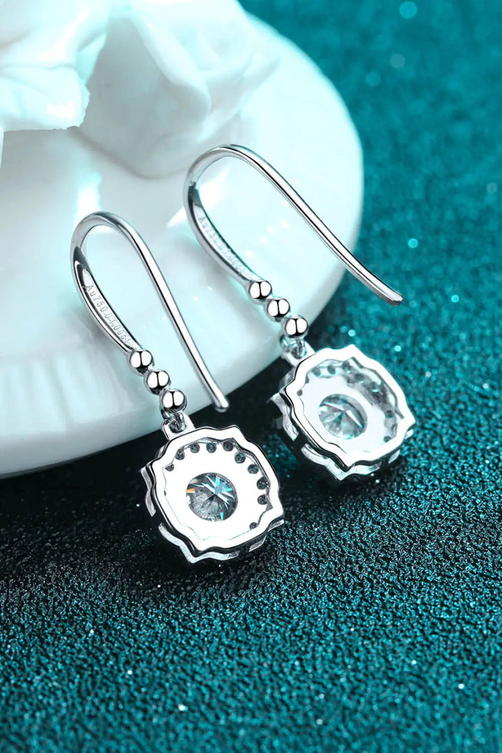 925 Sterling Silver Moissanite Hook Earrings LOVCIA