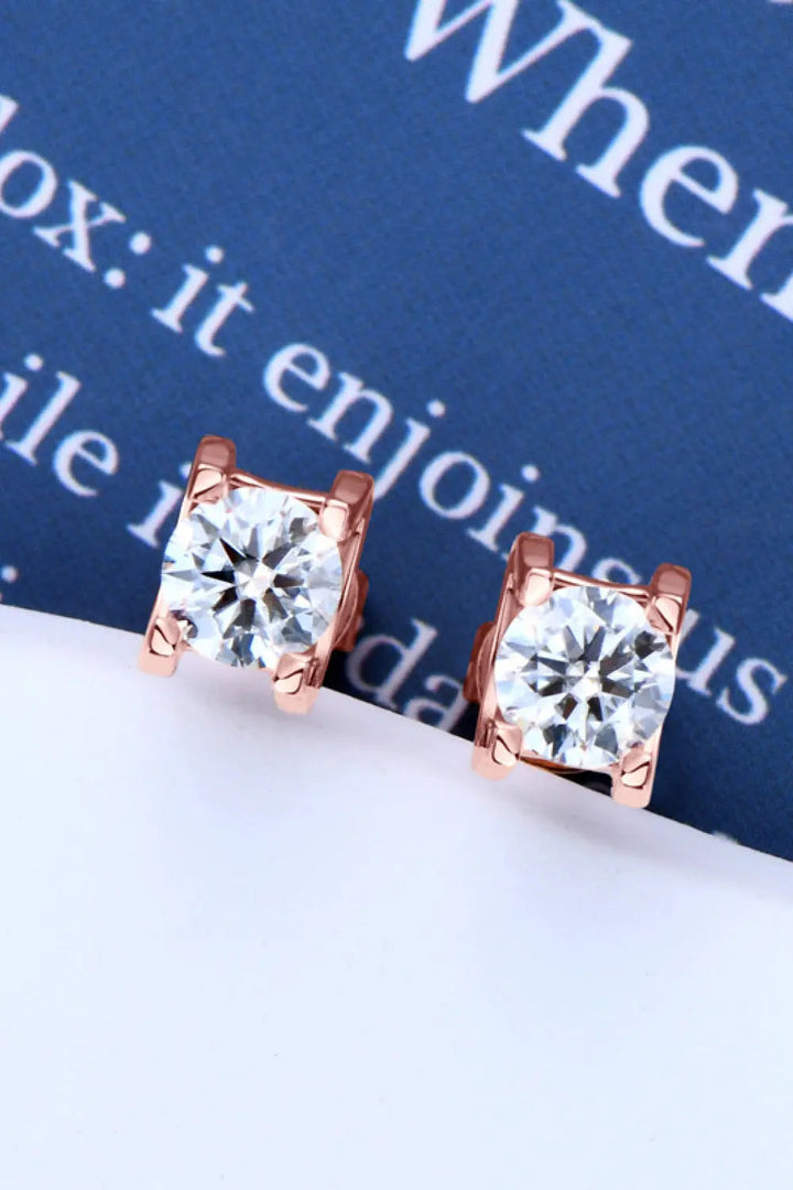 Moissanite 925 Sterling Silver Stud Earrings LOVCIA