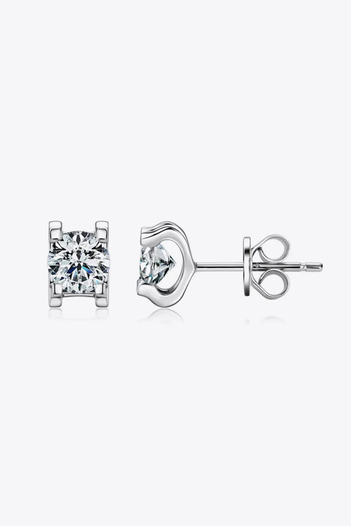 Moissanite 925 Sterling Silver Stud Earrings LOVCIA