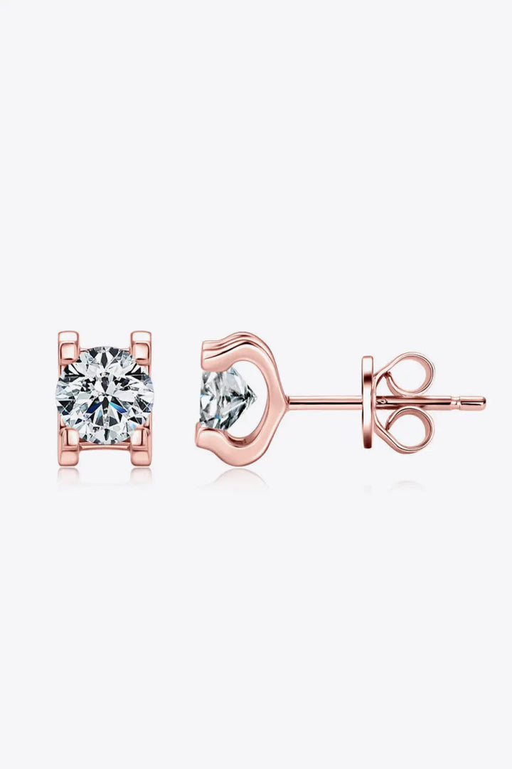 Moissanite 925 Sterling Silver Stud Earrings LOVCIA