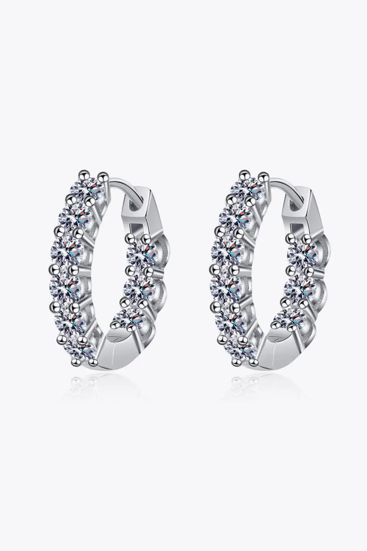 1.8 Carat Moissanite Hoop Earrings LOVCIA