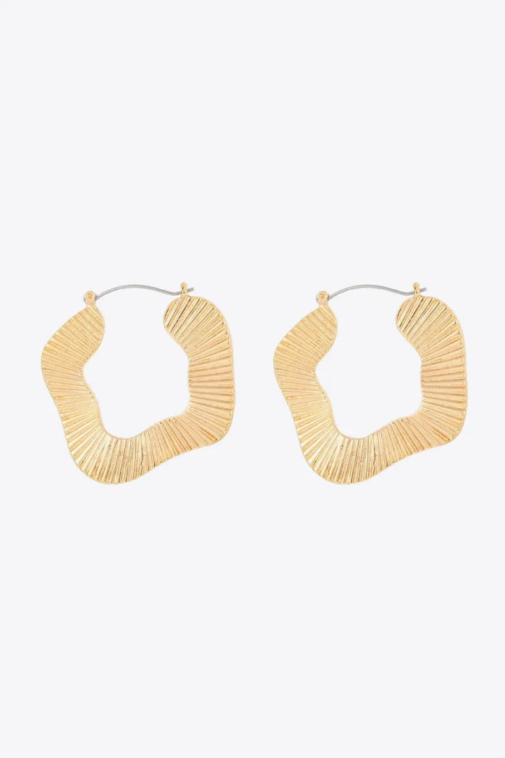 Ribbed Alloy Earrings LOVCIA