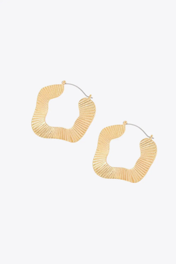 Ribbed Alloy Earrings LOVCIA