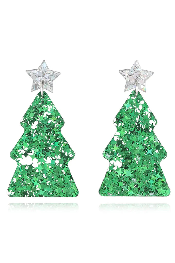 Christmas Tree Acrylic Earrings LOVCIA