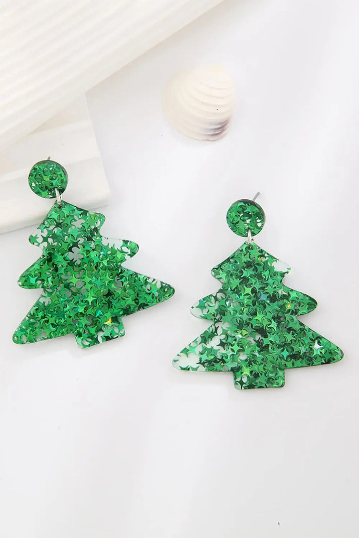 Christmas Tree Acrylic Earrings LOVCIA