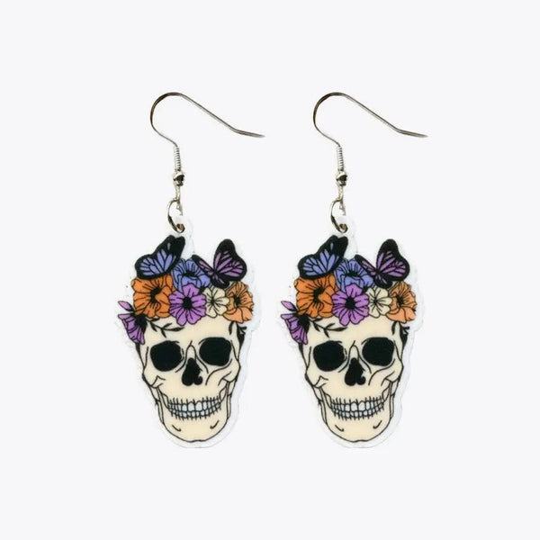 Halloween Theme Acrylic Dangle Earrings LOVCIA