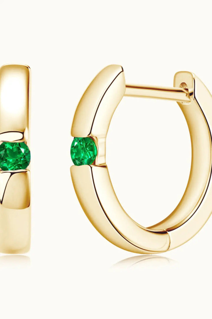 Lab-Grown Emerald Earrings LOVCIA