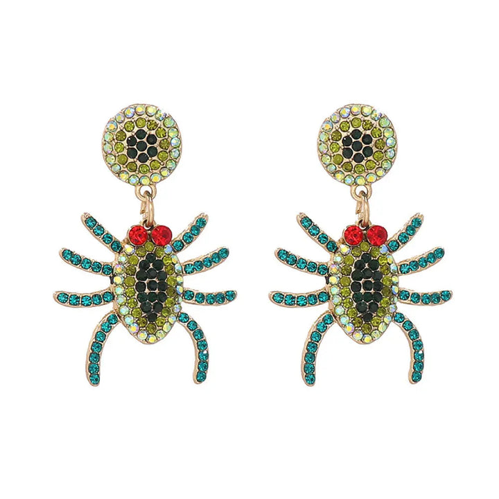 Spider Rhinestone Alloy Earrings LOVCIA