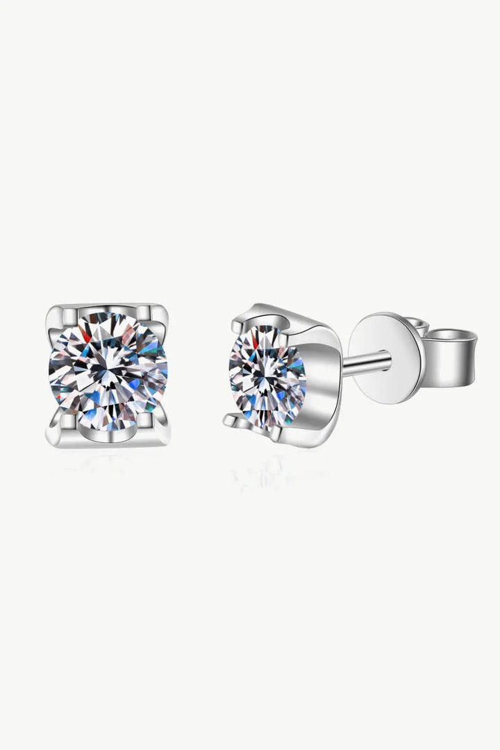 Weekend Meetup Moissanite Stud Earrings LOVCIA