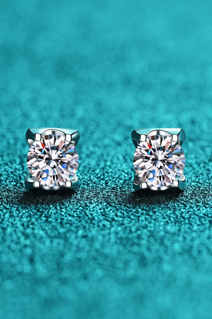 Weekend Meetup Moissanite Stud Earrings LOVCIA