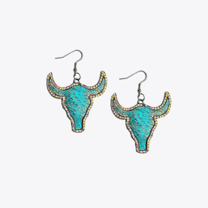 Rhinestone Bull Earrings LOVCIA