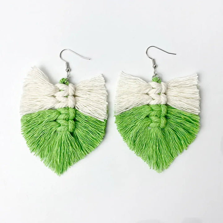 Fringe Detail Dangle Earrings LOVCIA