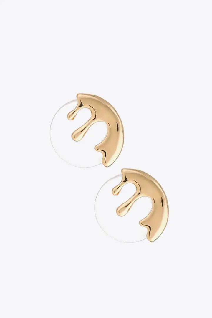 Zinc Alloy and Acetate Stud Earrings LOVCIA