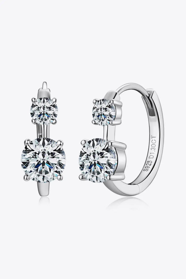 LOVCIA 1.3 Carat Moissanite 925 Sterling Silver Earrings