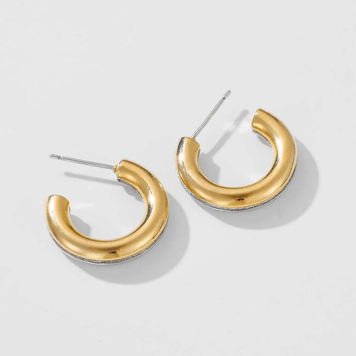 925 Sterling Silver C-Hoop Earrings LOVCIA