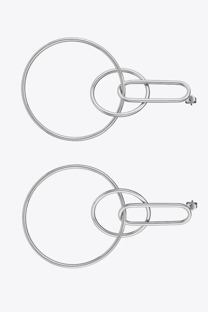 Speak For Yourself Link Hoop Earrings LOVCIA