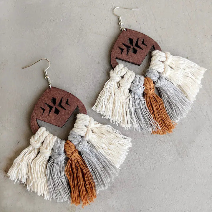 Tassel Detail Drop Earrings LOVCIA