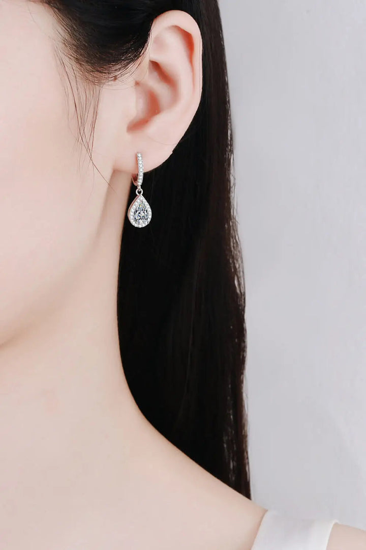 Moissanite Teardrop Earrings LOVCIA