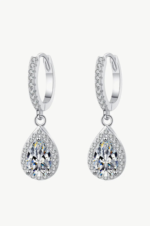 Moissanite Teardrop Earrings LOVCIA