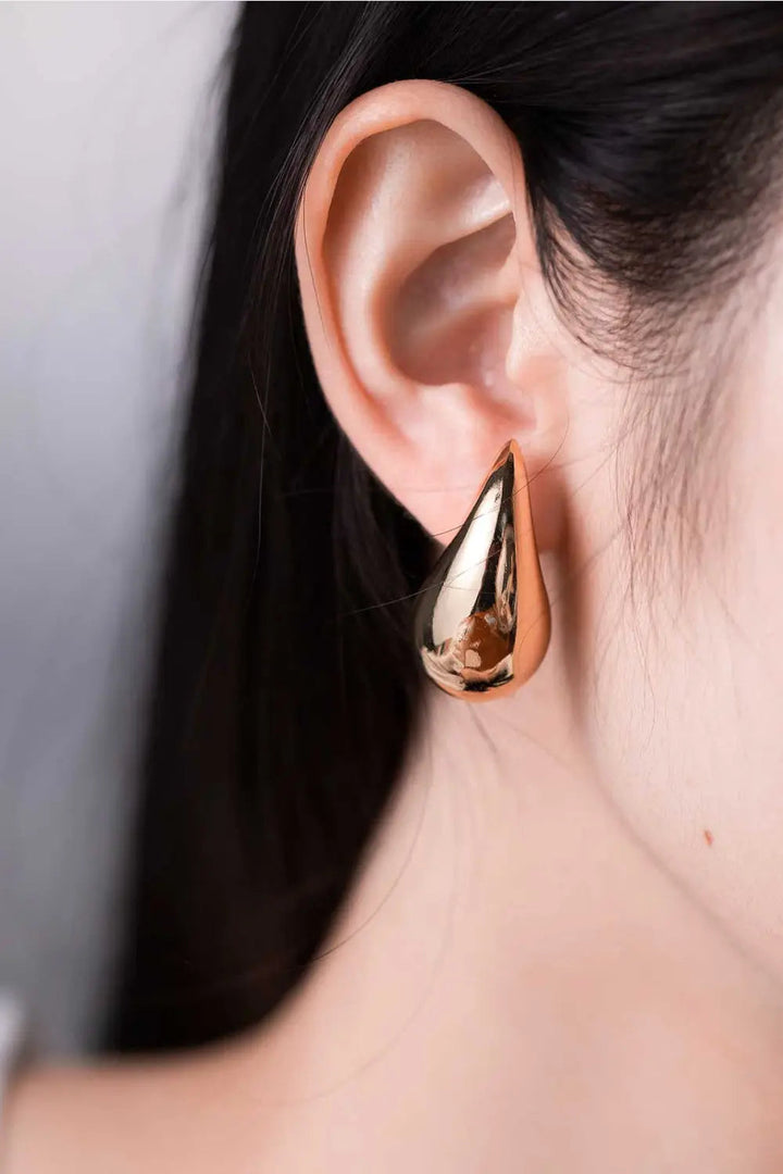 Big Size Water Drop Brass Earrings LOVCIA