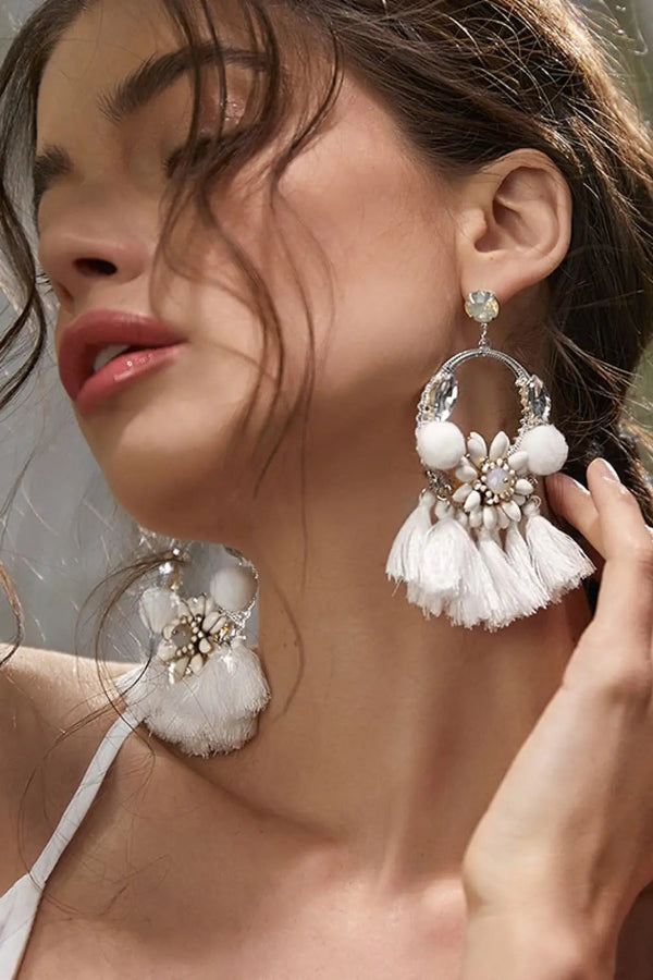 LOVCIA Tassel Detail Dangle Earrings