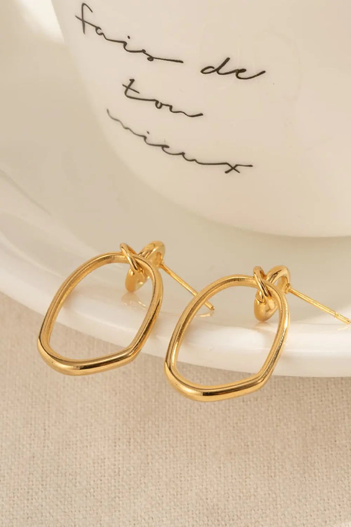 18K Gold-Plated Dangle Earrings LOVCIA