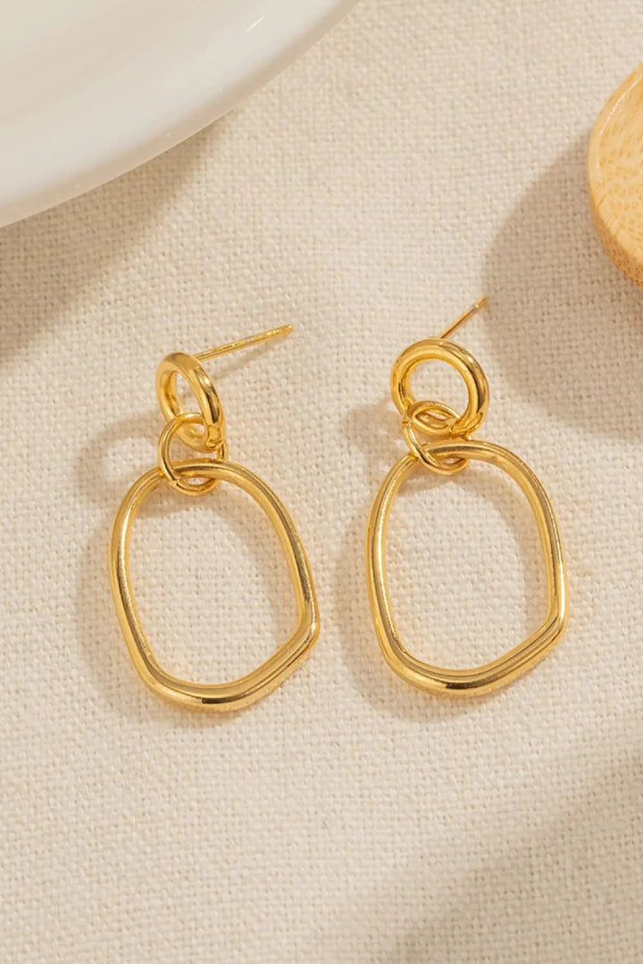 18K Gold-Plated Dangle Earrings LOVCIA