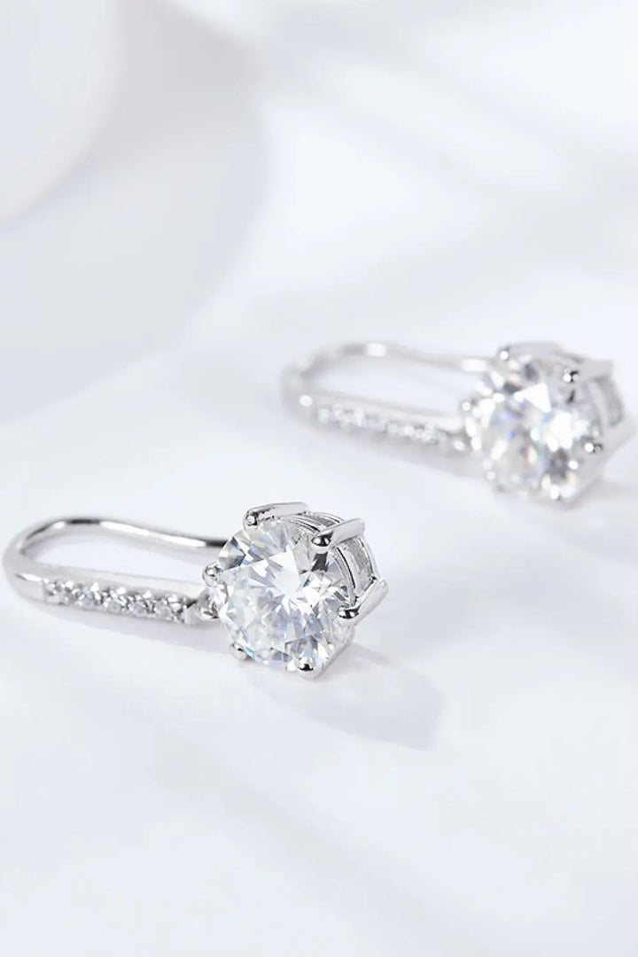 6-Prong Moissanite Drop Earrings LOVCIA