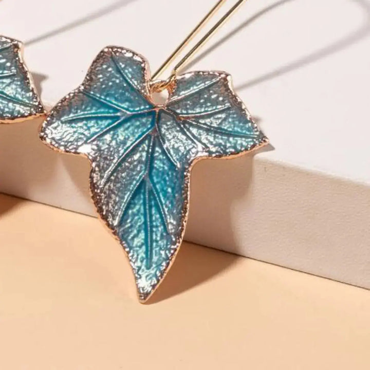 LOVCIA Alloy Leaf Drop Earrings