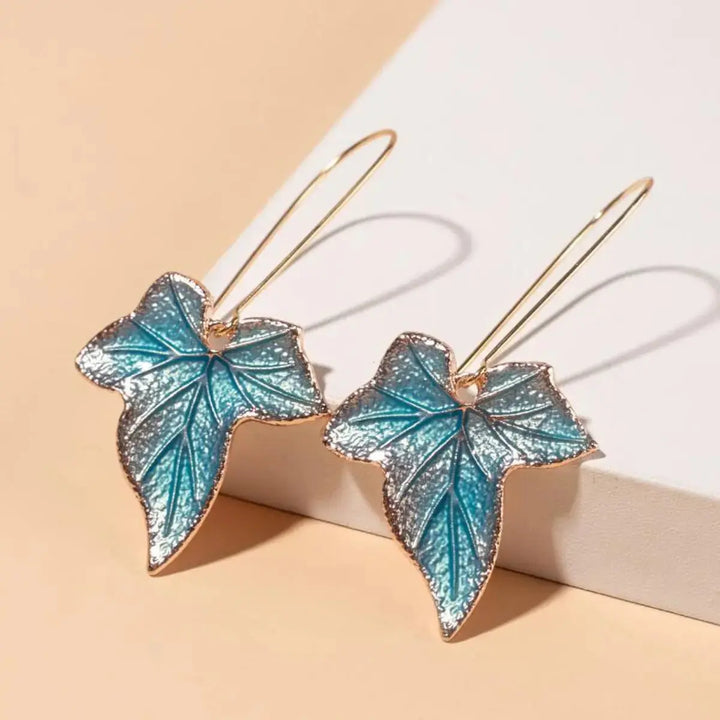 LOVCIA Alloy Leaf Drop Earrings